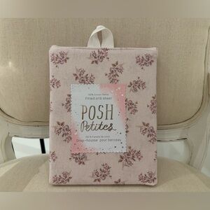 Posh Petites Pink Victorian Floral Flannel Fitted Baby Crib Sheet NWT
